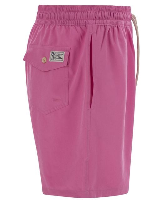 Polo Ralph Lauren Pink Traveler Classic 14.6 Cm Beach Boxers for men