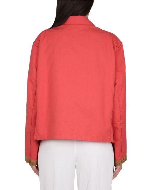 Fay Red Caban Jacket 3 Hooks