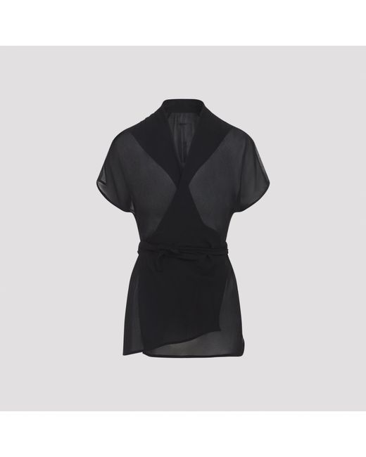 Rick Owens Wikkeltopje in het Black