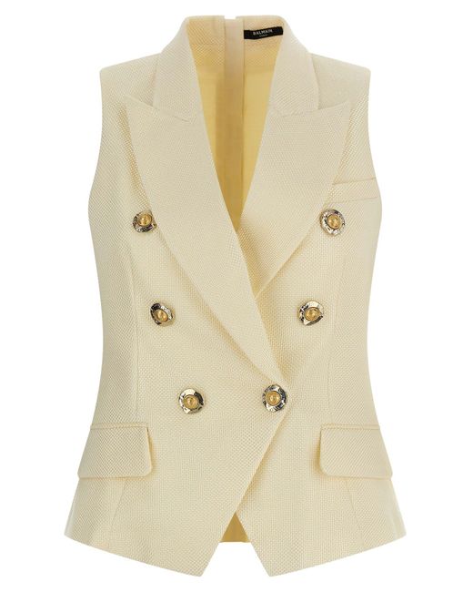 Balmain Natural And Coin' Vest