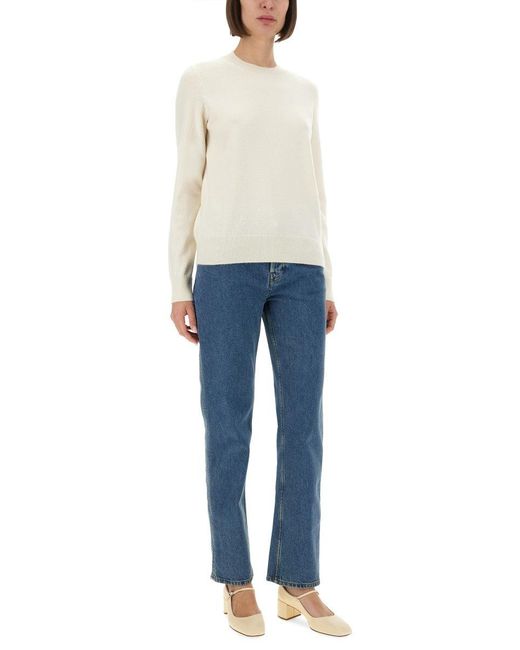 Burberry Blue Straight Fit Jeans