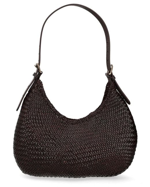 Dragon Diffusion Black Mini Half Moon Shoulder Bag