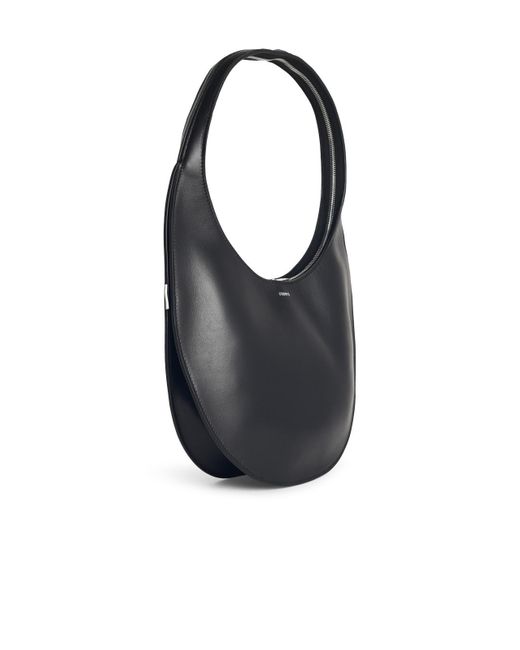 Coperni Black Medium Soft 'Swipe' Lear Bag