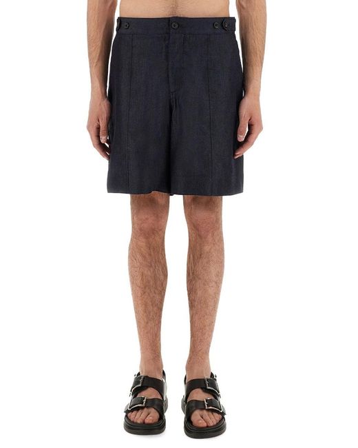 Alexander Mc Queen Short in denim Alexander McQueen de hombre de color Blue