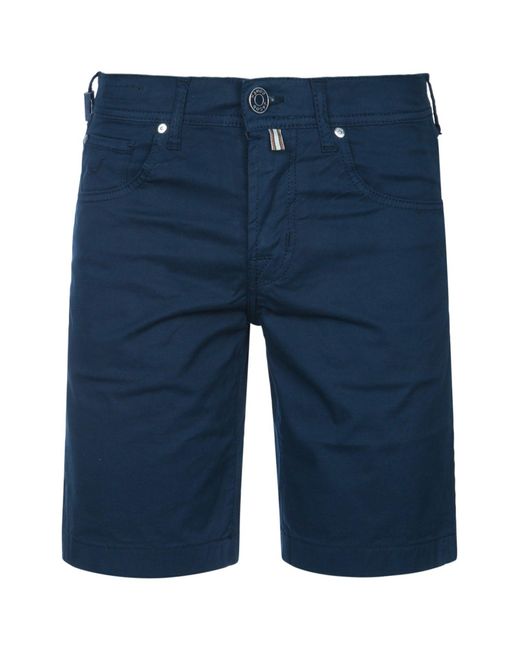 Jacob Cohen Blue Solid Shorts for men