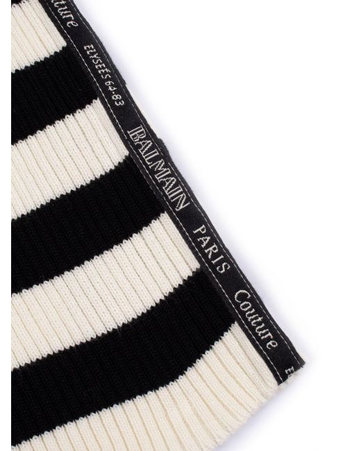 Balmain White Strickpullover