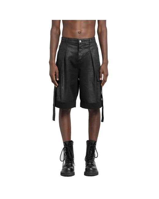 Balmain Black Denim Shorts for men