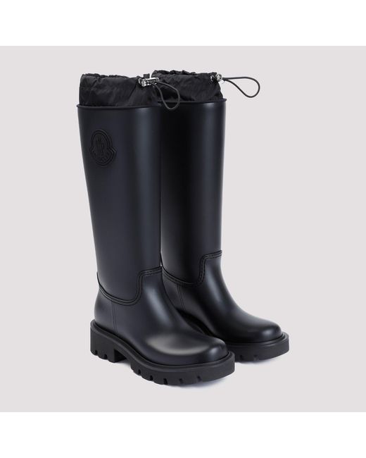 Moncler Blue Kickstream High Rain Boots