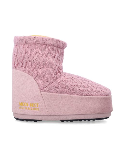 Moon Boot Pink Flat Shoes