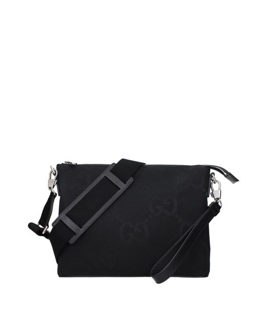 Gucci Black Borse A Tracolla Jumbo Uomo Tessuto Nero