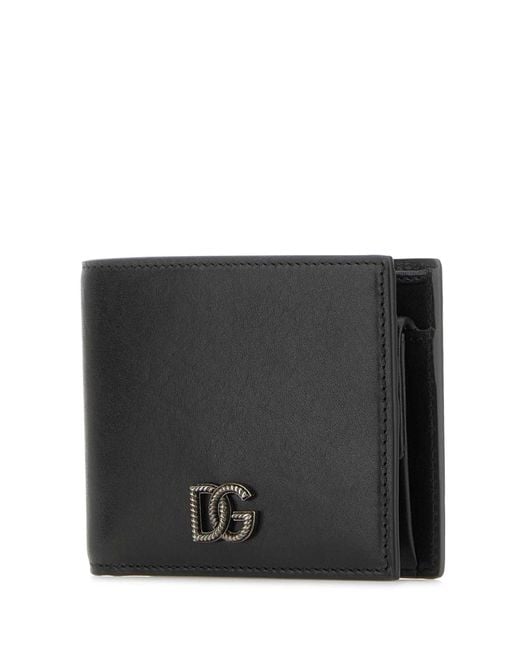 Dolce & Gabbana Black Leather Wallet for men