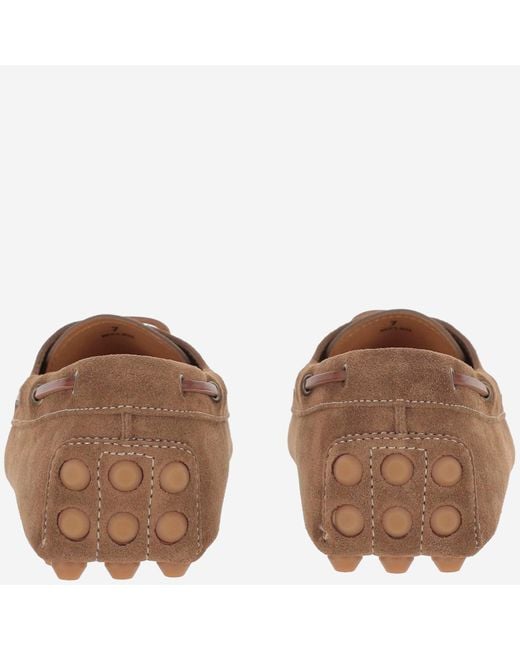 Tod's Tod 's Wildleder -Gommino -Bubble -Ladung in Brown für Herren