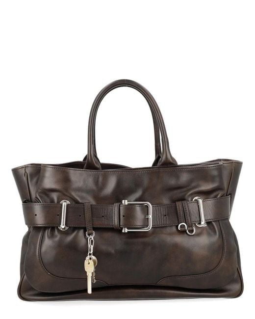 OSOI Black Brocle Tote Bag