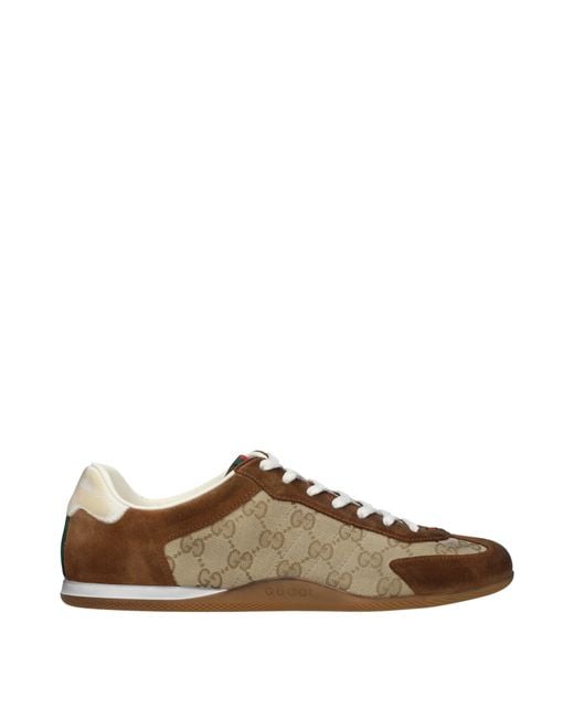 Gucci Brown Sneakers/ Fabric