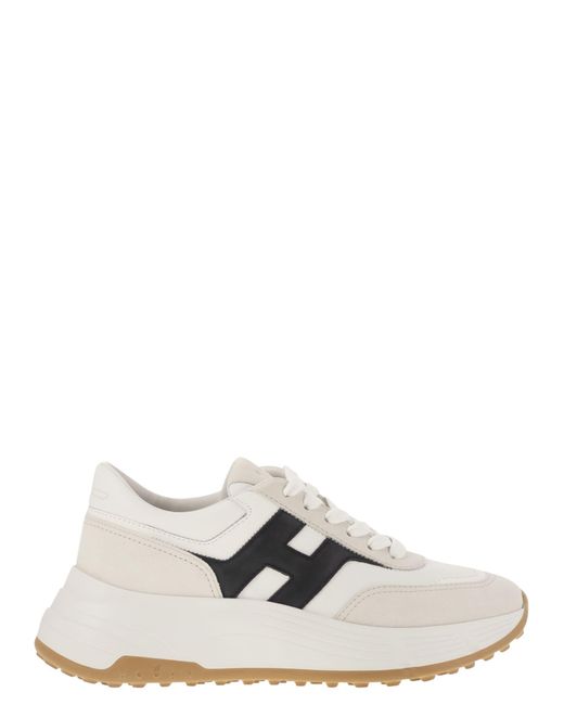 Hogan Hi Fi Trainers Met Zijde H in het White