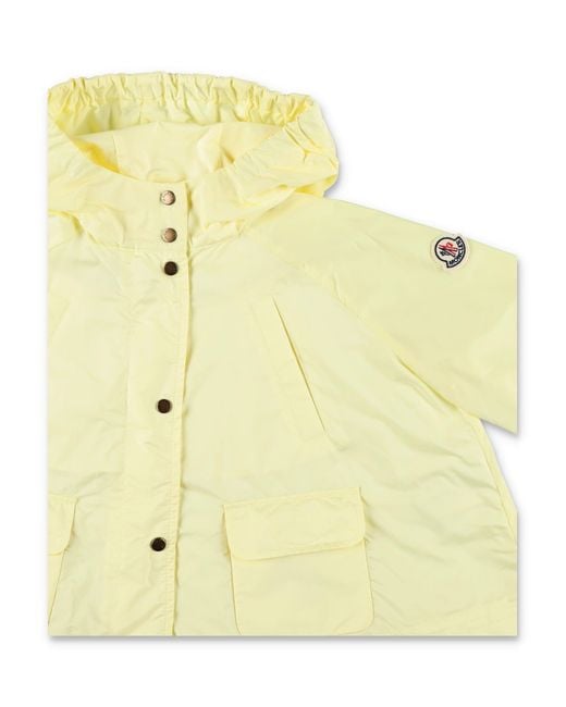 Moncler Yellow Mini Lightweight Protective Jacket For Girls