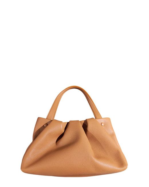 The Ooire ATHENA Buttonned Tote Bag THEMOIRÈ en coloris Brown