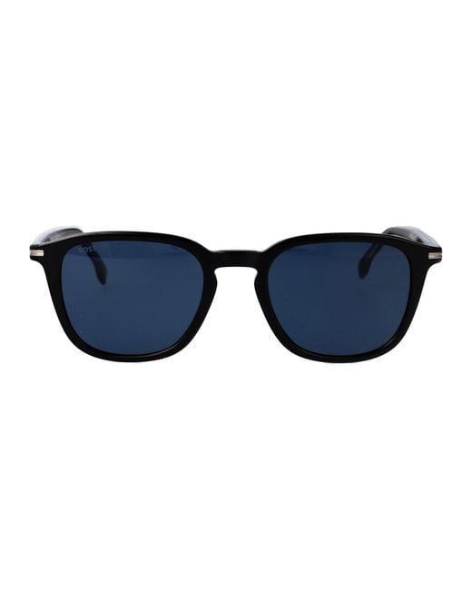 Boss Blue Acetate Sunglasses for men