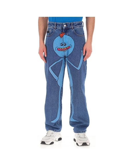 Gcds Blue Rick And Morty Jeans for men