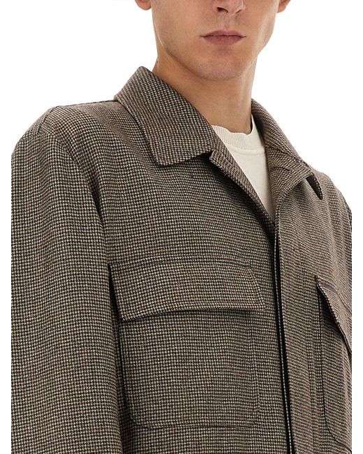 Lardini Gray Shirt Jacket for men