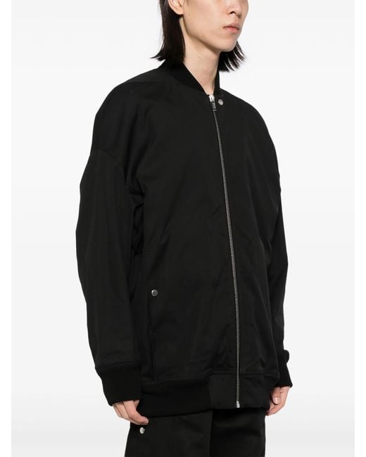 Rick Owens Black Jumbo Peter Flight Jacket