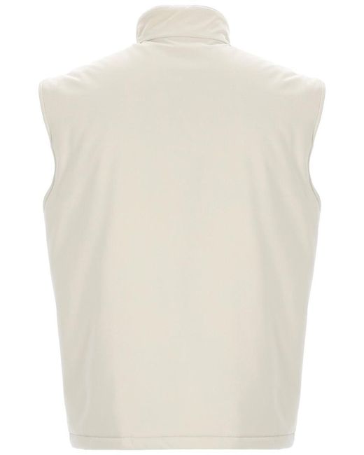 Fay White Turtleneck Vest for men