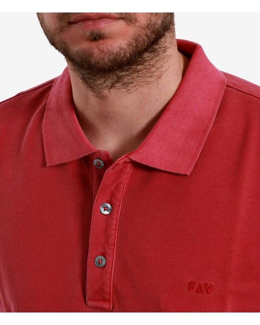 Fay Red T Shirts And Polos