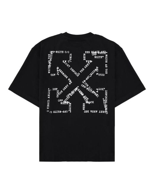 Off-White c/o Virgil Abloh Black T Shirt Con Logo
