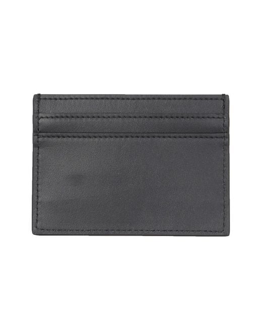 Moschino Gray Card Holder With Logo for men
