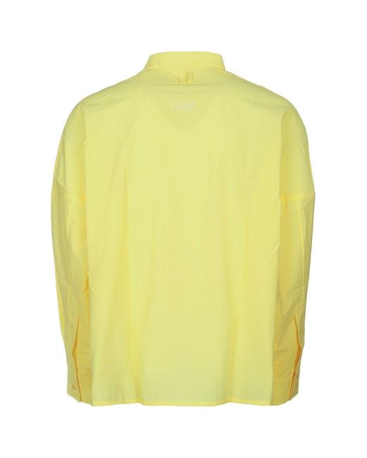 Jacquemus Yellow Relaxed Solid Shirt for men