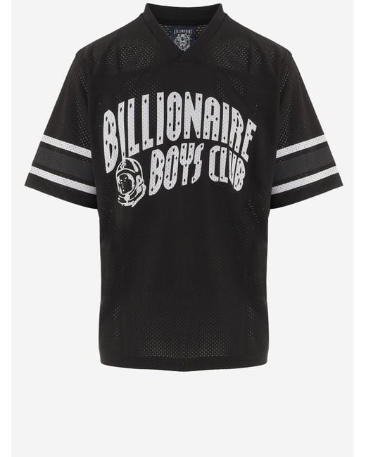 Billionaire Black Nylon T Shirt With Logo