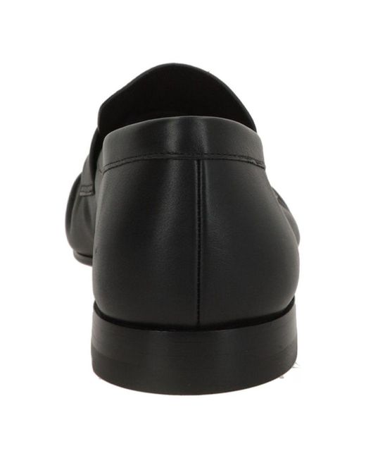 Christian Louboutin Black Leather Loafers