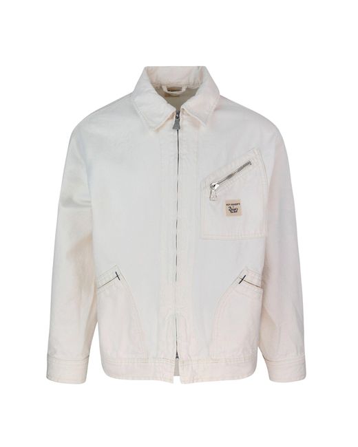 Roy Rogers White Giacca Worker Canvas