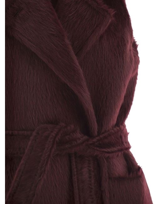 Max Mara Purple Abbozzi1234 Sleeveless Coat