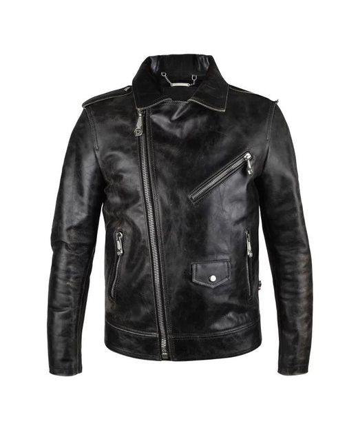 Philipp Plein Perfecto-jas in het Black