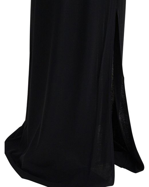 Alaïa Black Lang ausgeschnittenes, figurbetontes Kleid