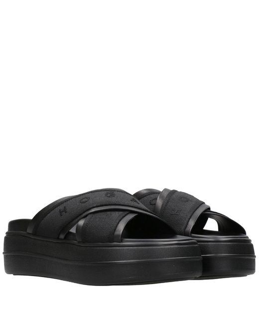 Hogan Black Sandals