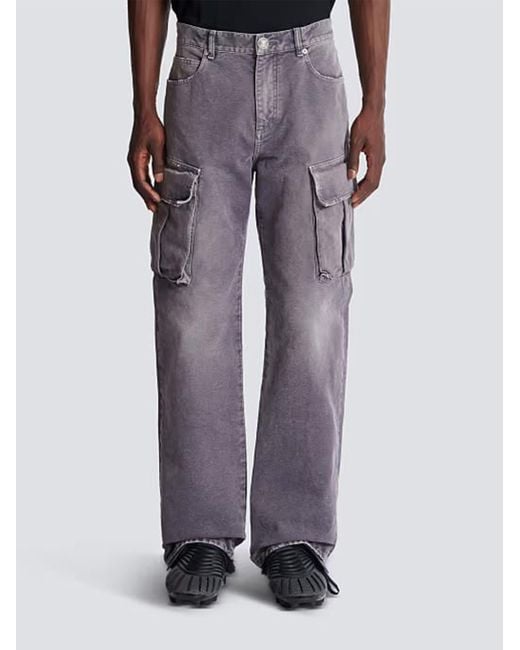 Balmain Gray Balmain Paris for men