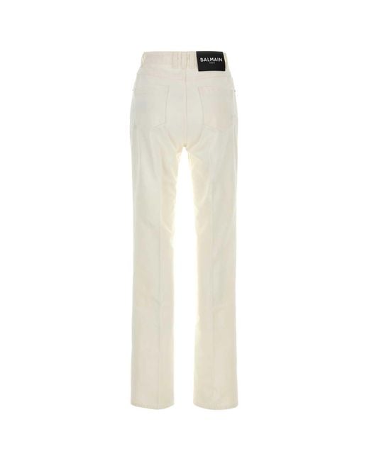 Balmain White Denim Jeans