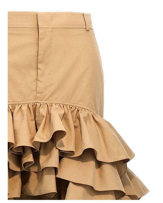 Moschino Asymmetrische Rok in het Natural