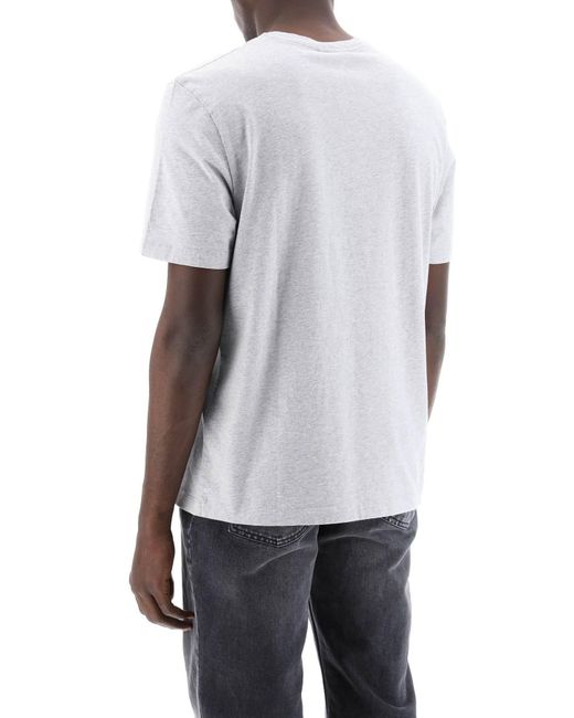 Maison Kitsuné Chillax Fox T -Shirt in White für Herren