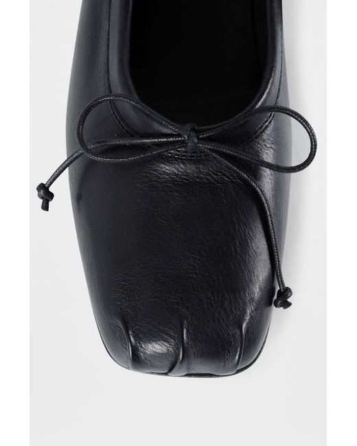Ann Demeulemeester White Paloma Ballerina With Band