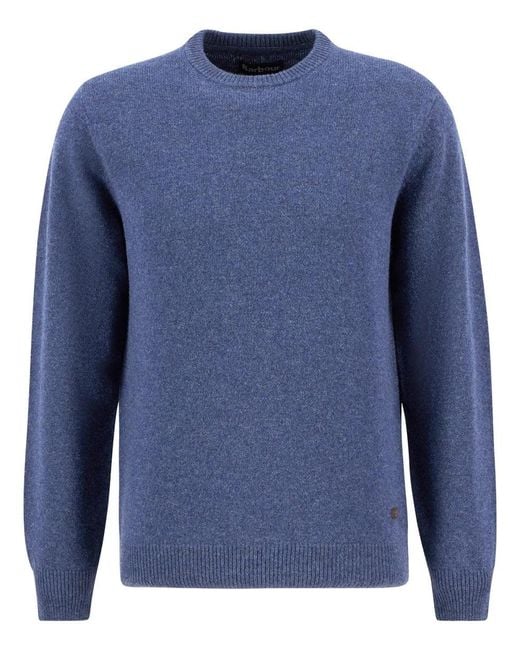 Barbour Blue Wool Jersey for men
