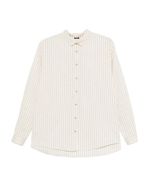 Apuntob White Striped Shirt