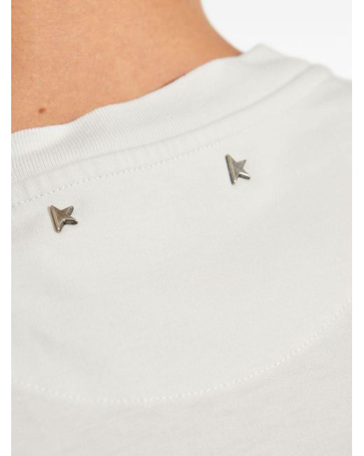 Golden Goose Deluxe Brand Katoenen T-Shirt Met Logoprint in het White voor heren