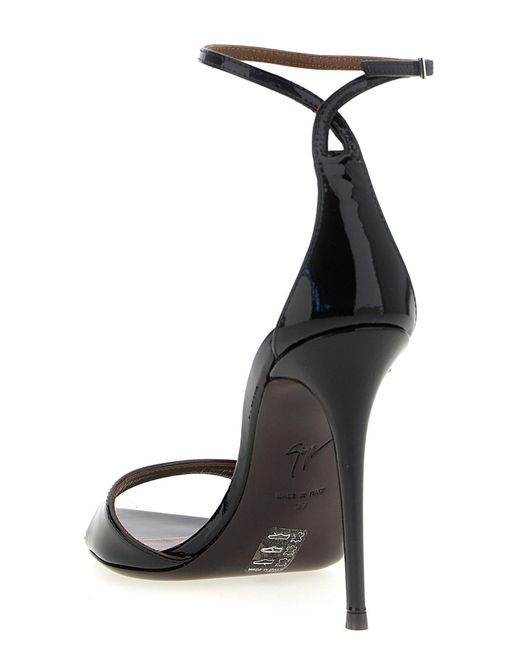 Giuseppe Zanotti Black 'Intrigo' Sandalen