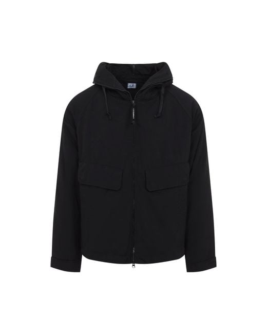 C P Company Black Twill Mixer Explorer Jacket