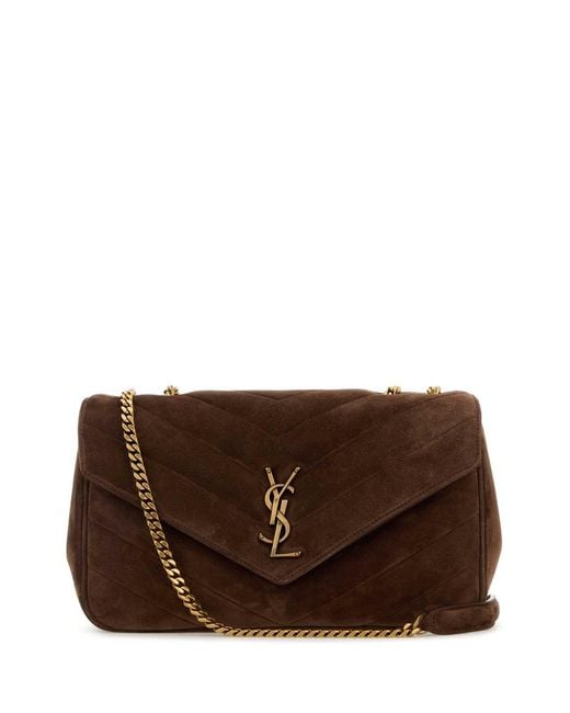 Saint Laurent Brown Shoulder Bags