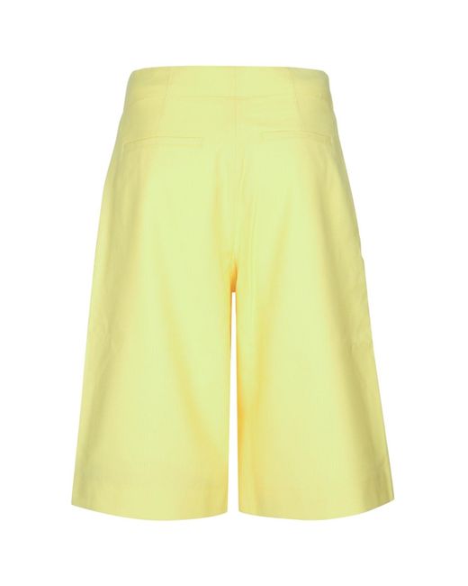 Jacquemus Yellow Solid Shorts for men