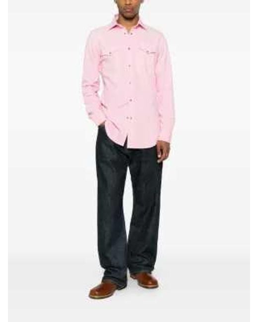 Sartorio Napoli Pink Texas Shirt With Pocket